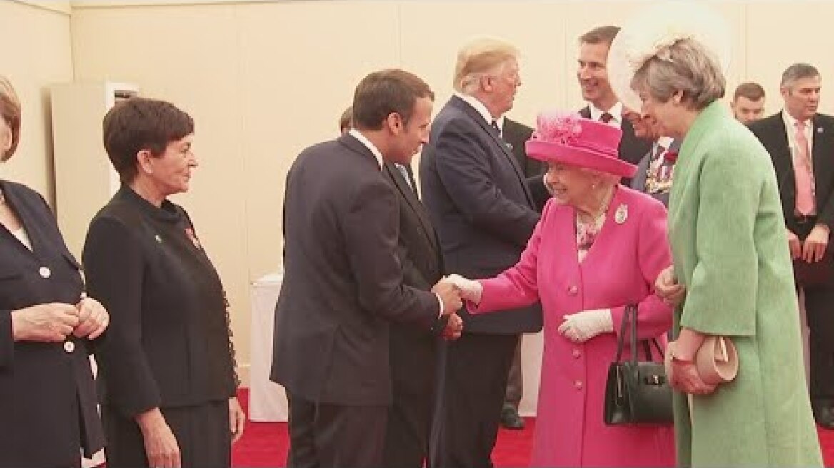 Queen meets world leaders in Portsmouth ahead of D-Day event
