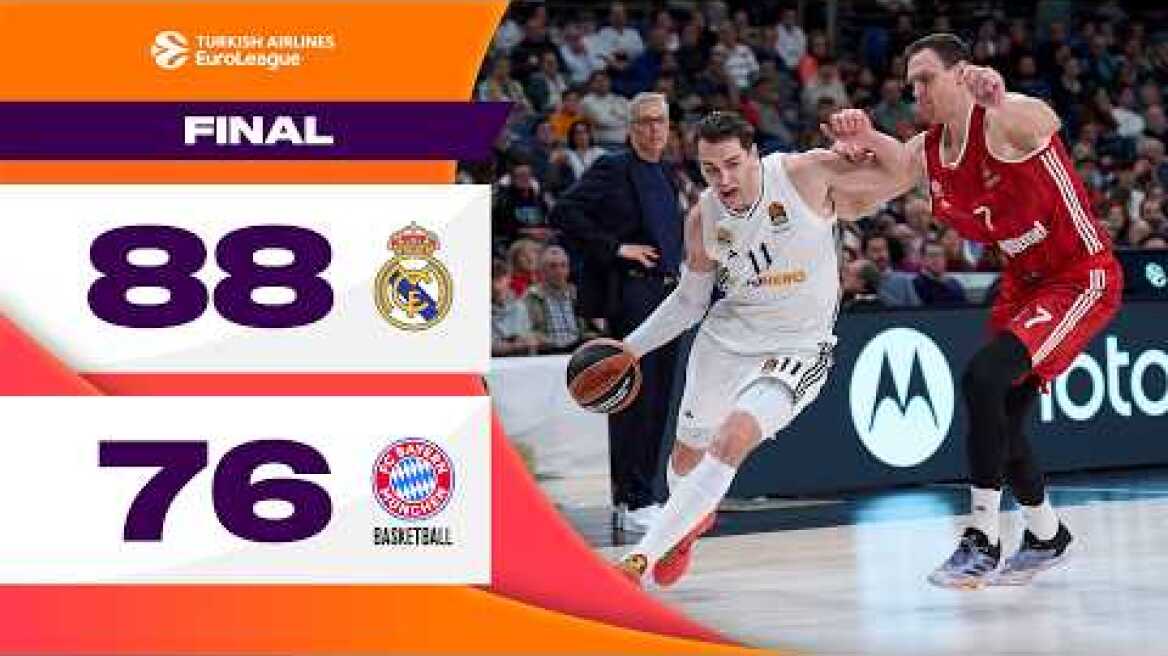 Real Madrid-FC Bayern Munich | RS Round 19 Highlights | 2024-25 Turkish Airlines EuroLeague