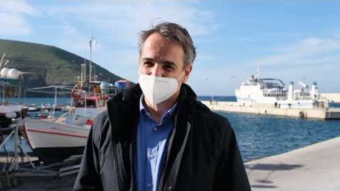 Στον Άγιο Ευστράτιο παραβρέθηκε για τον εορτασμό των Θεοφανείων ο Πρωθυπουργός Κυριάκος Μητσοτάκης