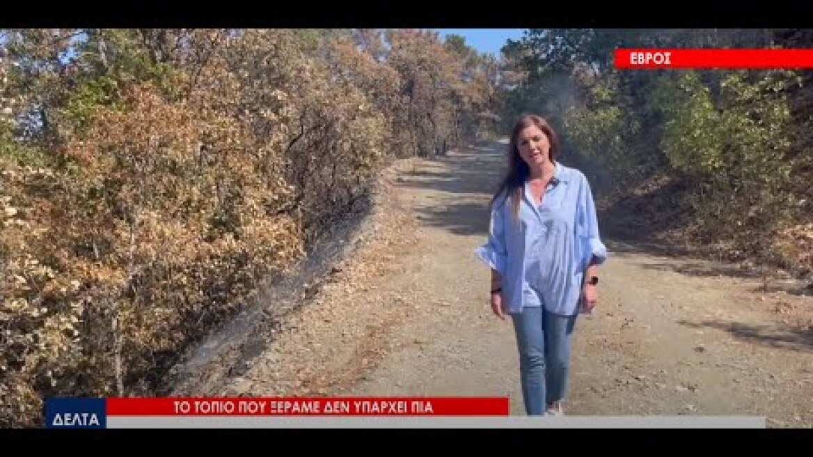 Συγκλονιστικό οδοιπορικό μέσα στα καμένα του Δάσους της Δαδιάς