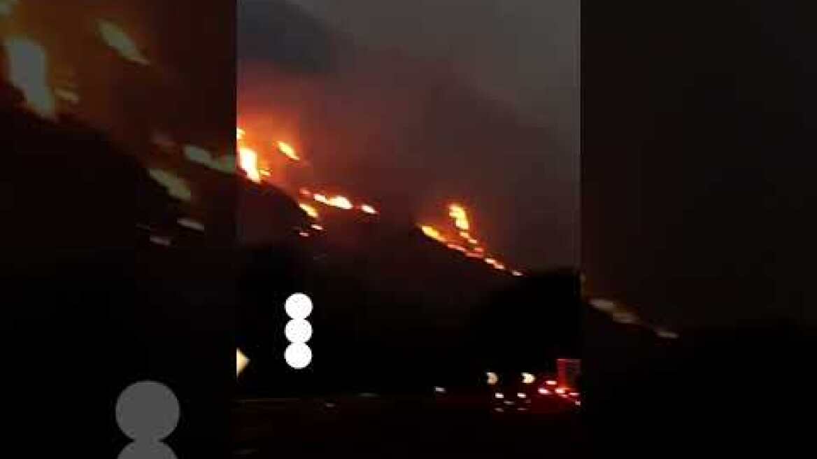 Fire rages in Sicily's Palermo