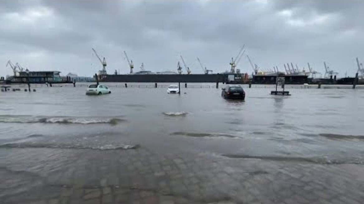 Hamburg fish market flooded after deadly Germany storm | AFP