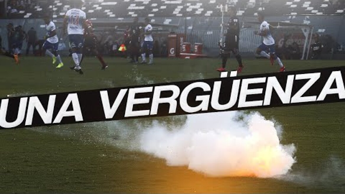 Colo Colo 0-2 U. Católica: Nicolás Blandi fue herido por un proyectil y el partido se suspendió