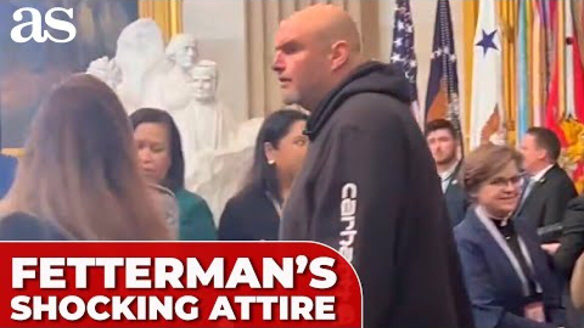 FETTERMAN shocks with UNCONVENTIONAL attire at TRUMP'S INAUGURATION