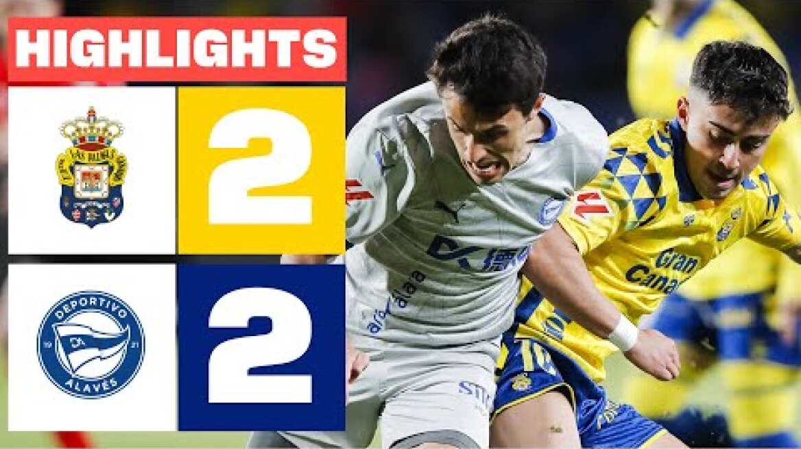 UD LAS PALMAS 2 - 2 DEPORTIVO ALAVÉS I RESUMEN LALIGA EA SPORTS