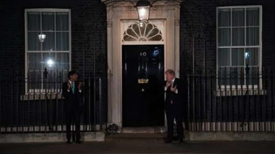 UK Prime Minister: Boris Johnson Claps For NHS Workers - Watch In Full