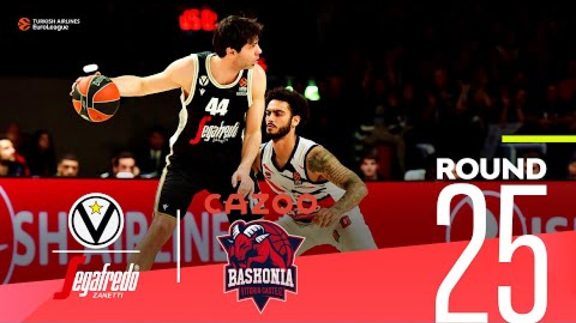 Virtus takes thrilling win over Baskonia!| Round 25, Highlights | Turkish Airlines EuroLeague