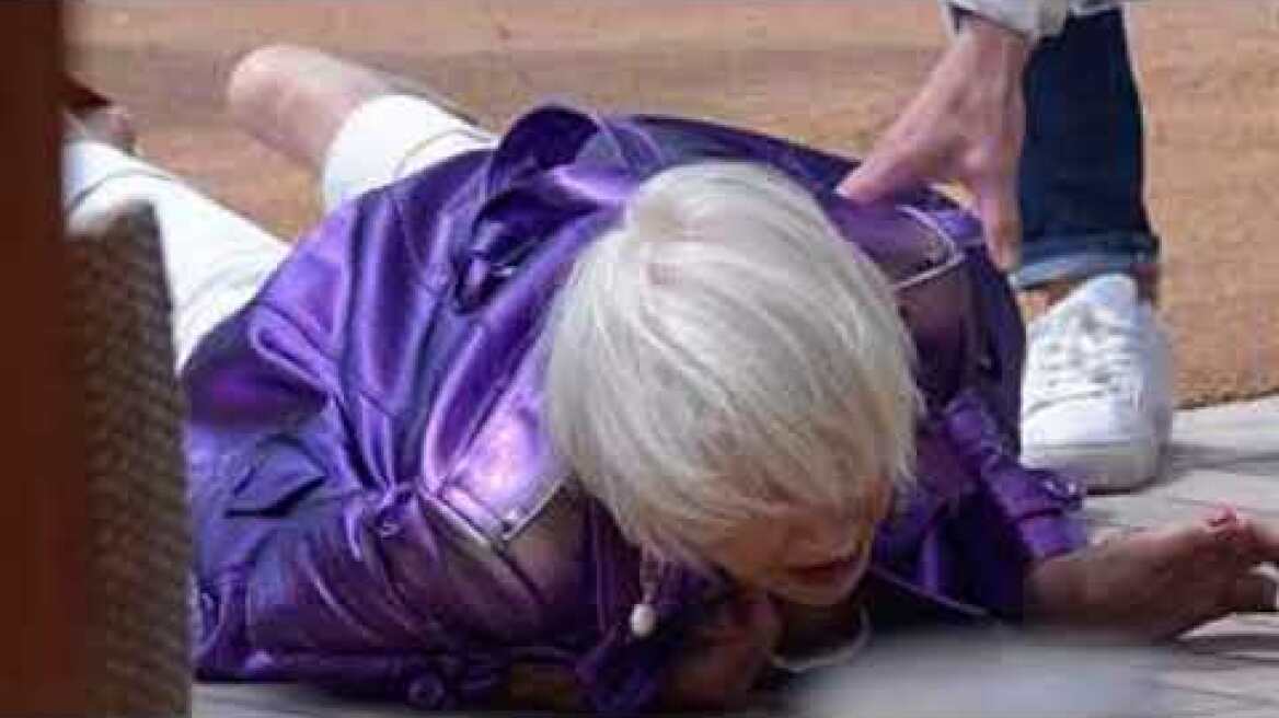 Helen Mirren, 72, takes an EPIC tumble at Cannes Film Festival after making a stylish statement in