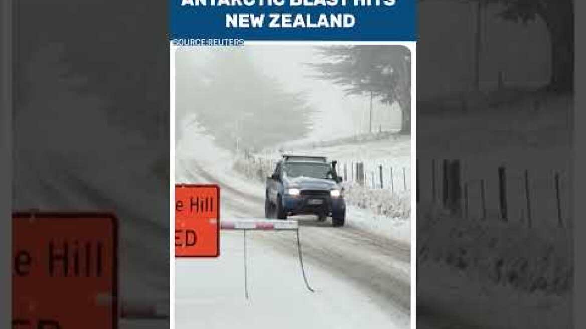 Antarctic Polar Blast Slams New Zealand As Rare Sea-Level Snow Triggers Travel Chaos Nationwide