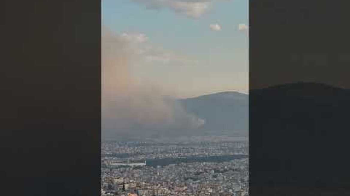 Το μέτωπο στην Πάρνηθα όπως φαίνεται από το Γαλάτσι 3