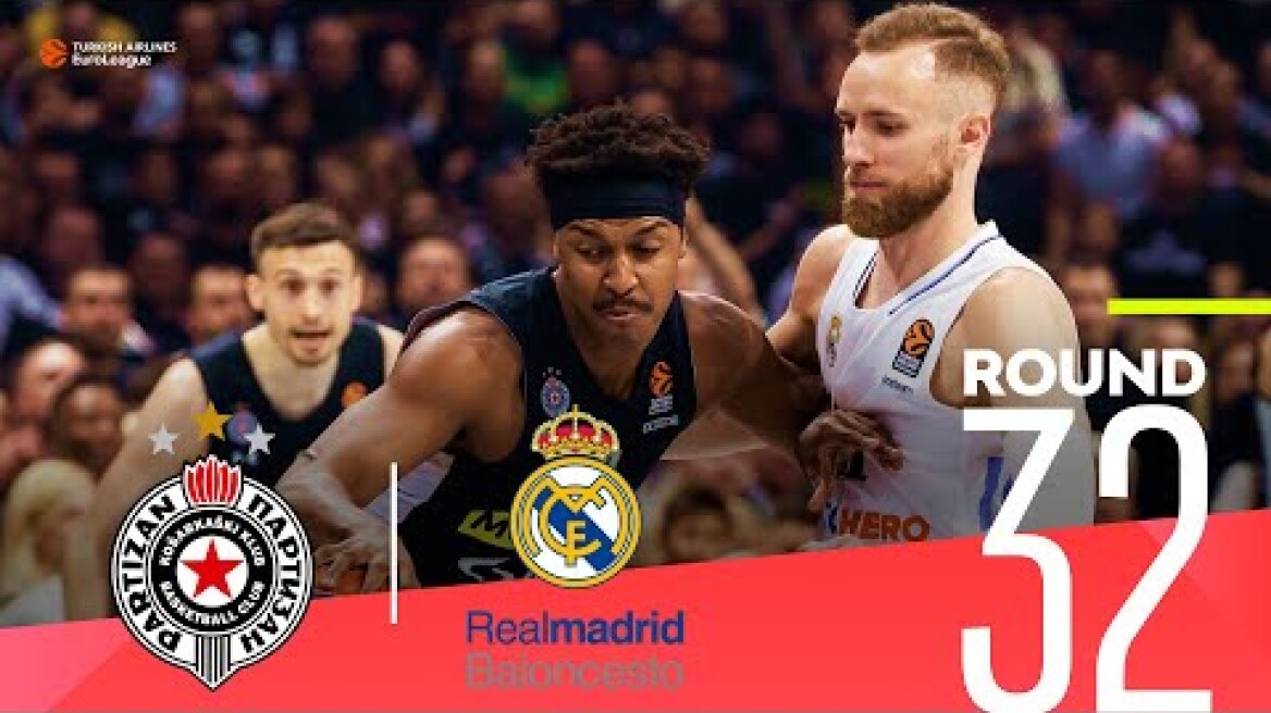 Partizan takes a crucial win over Real Madrid! | Round 32, Highlights | Turkish Airlines EuroLeague