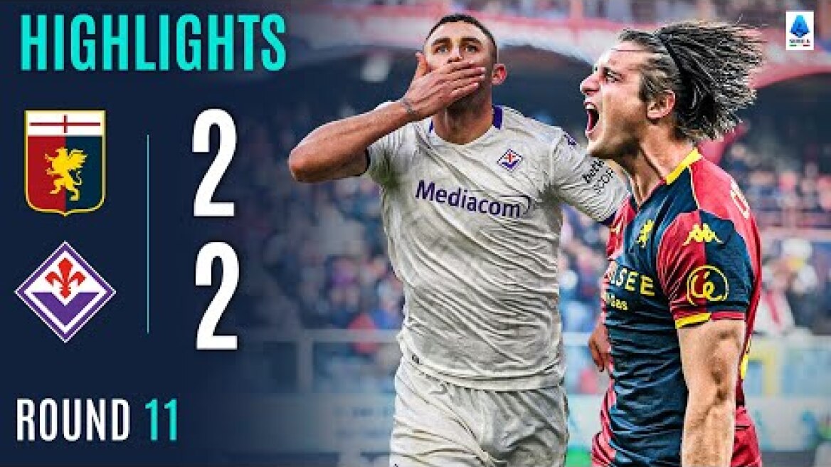 GENOA-FIORENTINA 2-2 | HIGHLIGHTS | Spoils Shared In Four-Goal Thriller | Serie A 2025/26