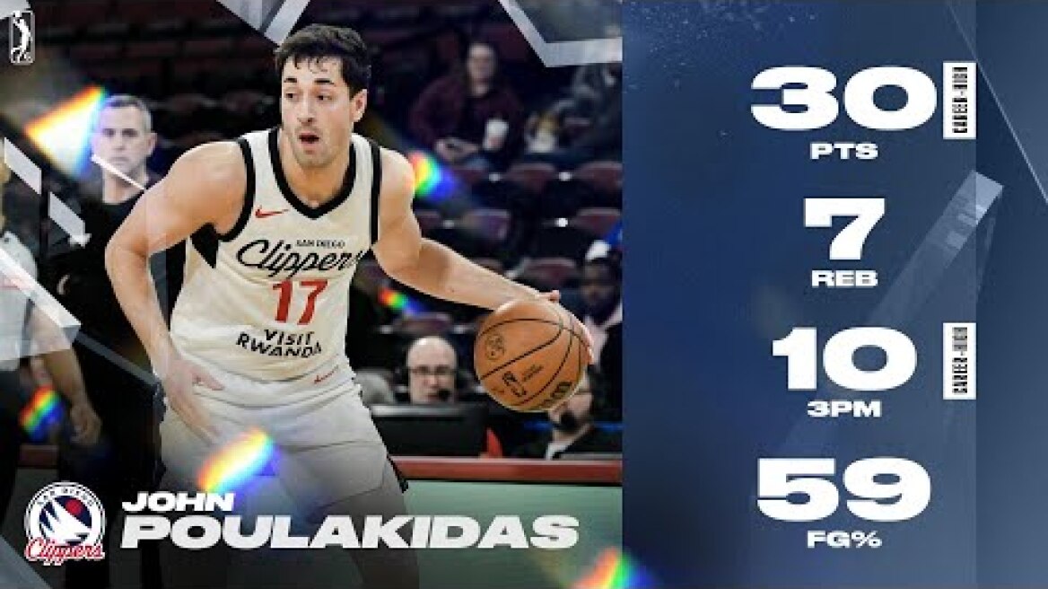 John Poulakidas Breaks San Diego Clippers Record With 10 3-Points Made!