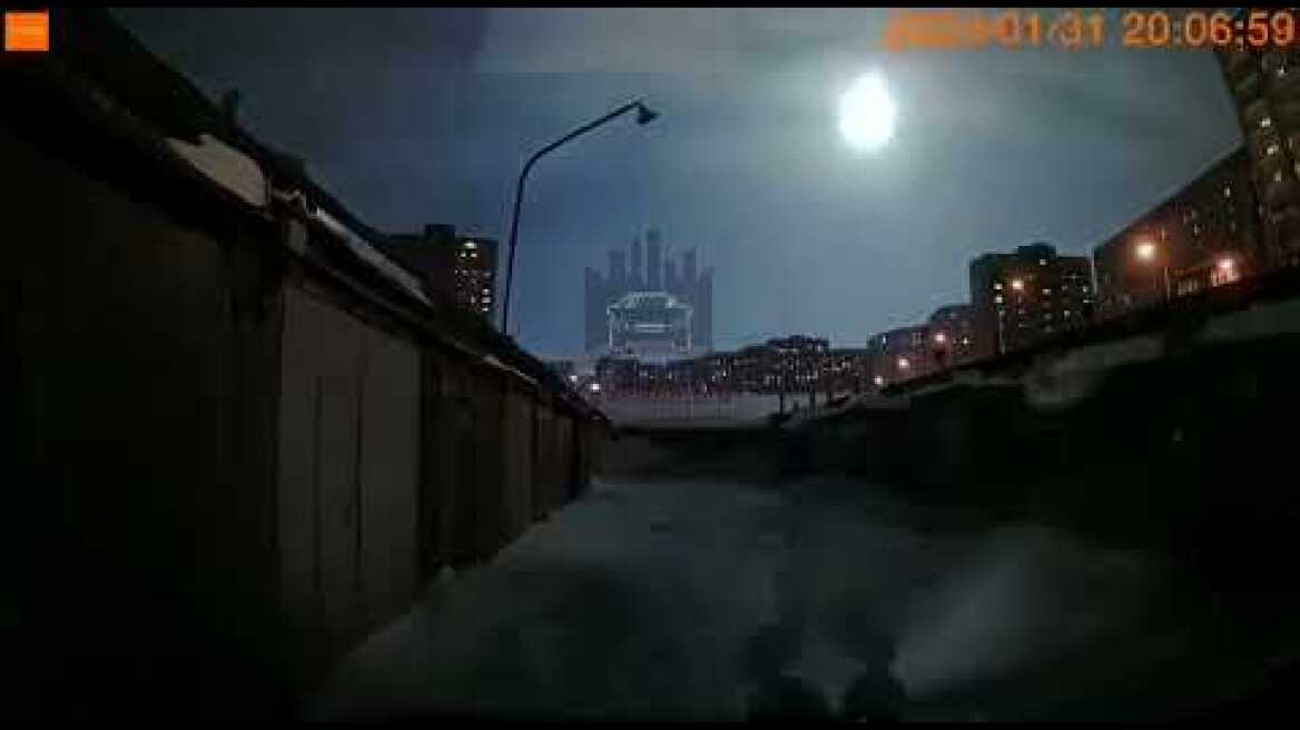 Krasnojarsk Meteorite/Bolide, 31.01.2023 Garage View