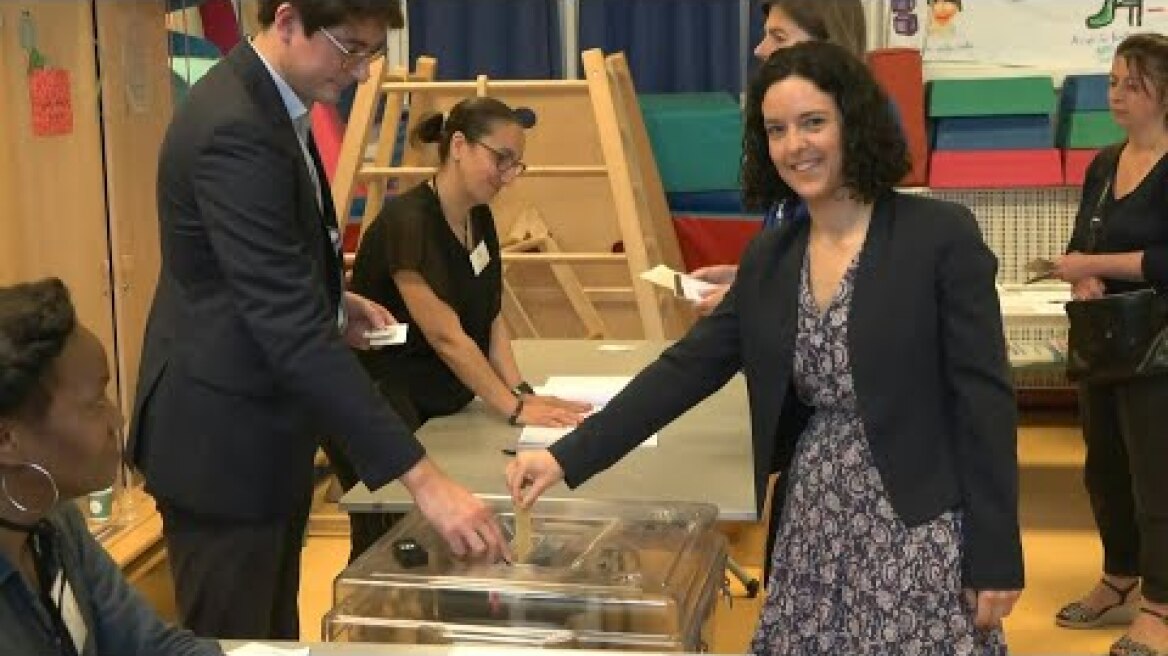 European elections: Manon Aubry, head of the France Unbowed list, votes in Paris | AFP