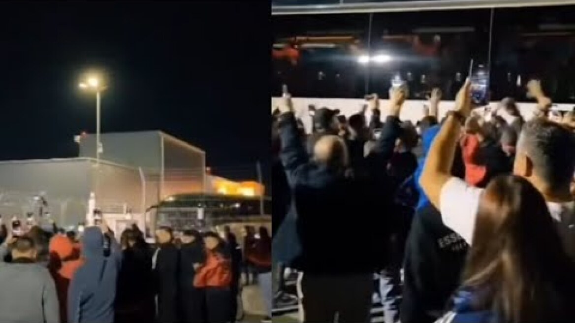 E FUNDIT/ Lojtarët e Shqipërisë priten si heronjë në Rinas pas fitores me Serbinë, ja festa e madhe