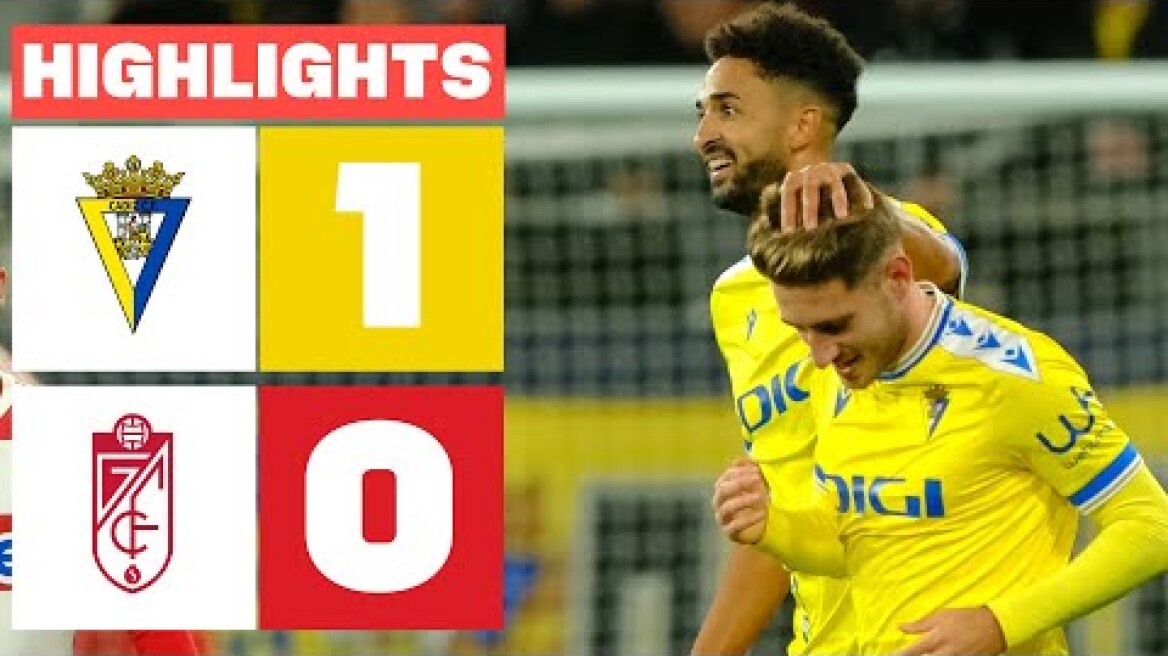 CÁDIZ CF 1 - 0 GRANADA CF | RESUMEN LALIGA EA SPORTS