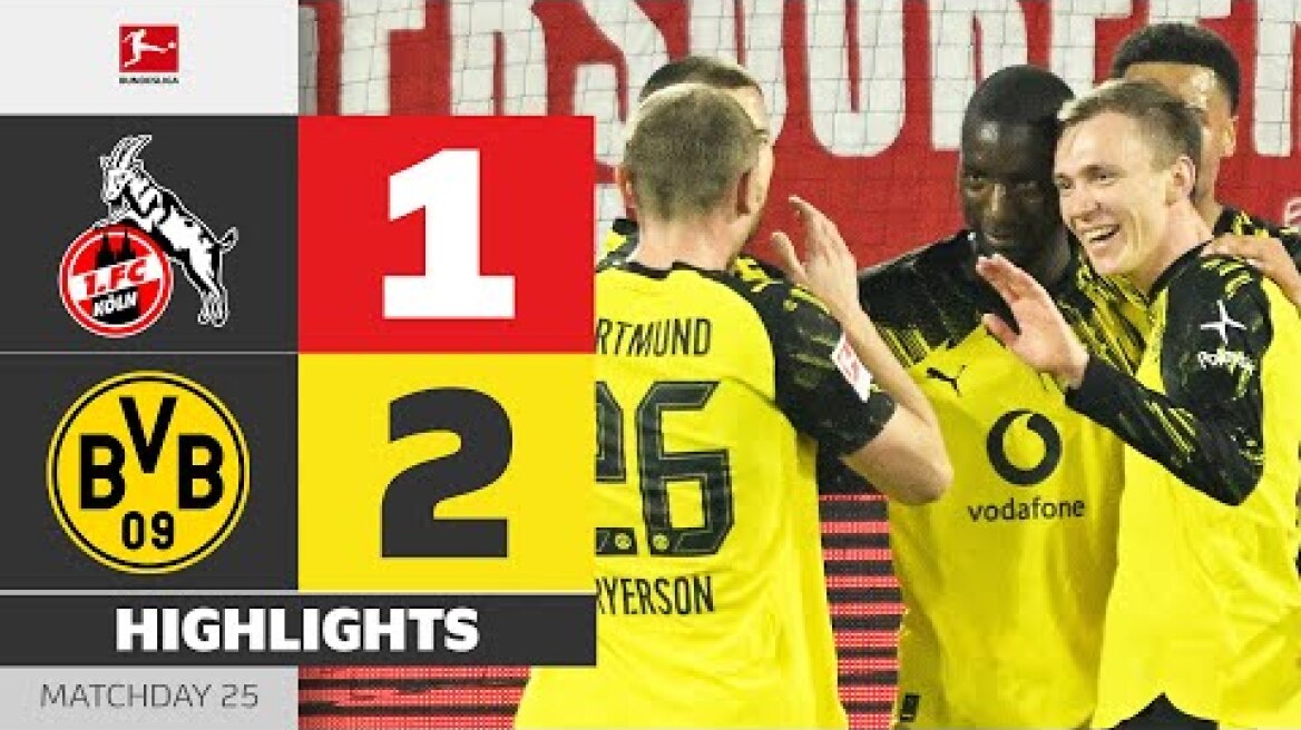 Guirassy & Beier Score At Close Win! | 1. FC KÖLN - BORUSSIA DORTMUND | Highlights | Bundesliga