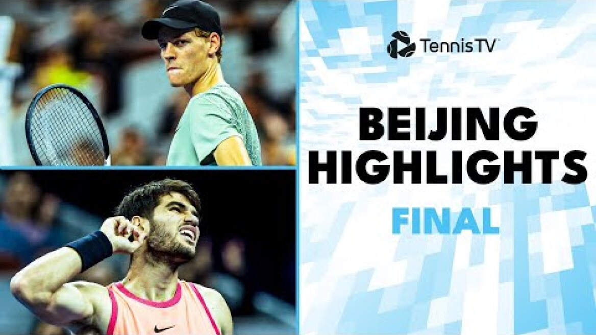 Jannik Sinner vs Carlos Alcaraz For The Title! 🏆 | Beijing 2024 Final Highlights