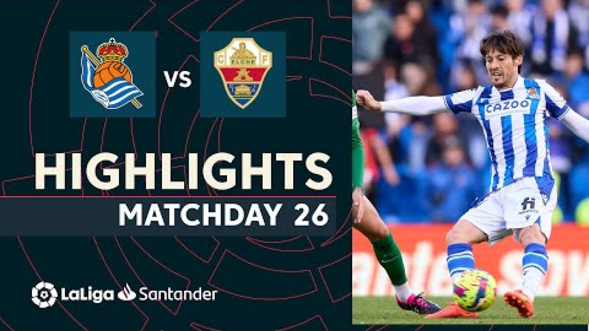 Resumen de Real Sociedad vs Elche CF (2-0)