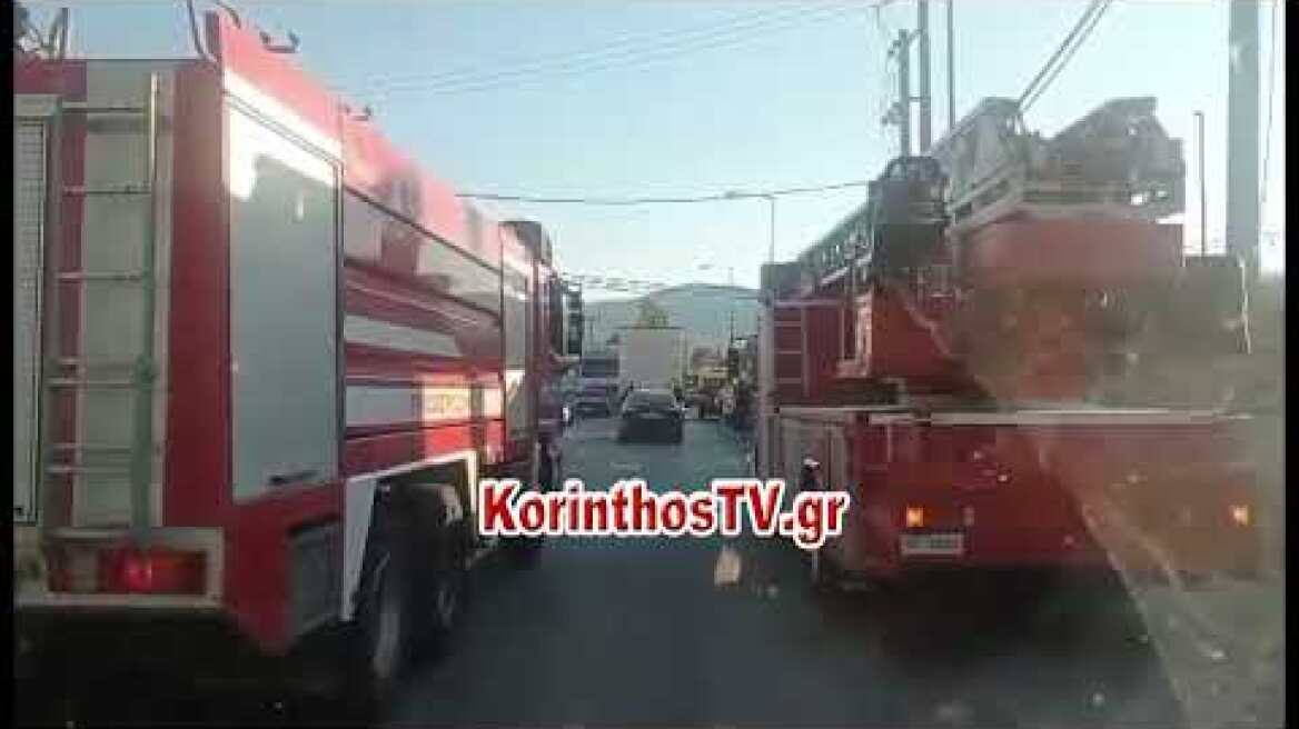 Πυρκαγιά σε βιομηχανικό χώρο στην Μαγούλα Αττικής