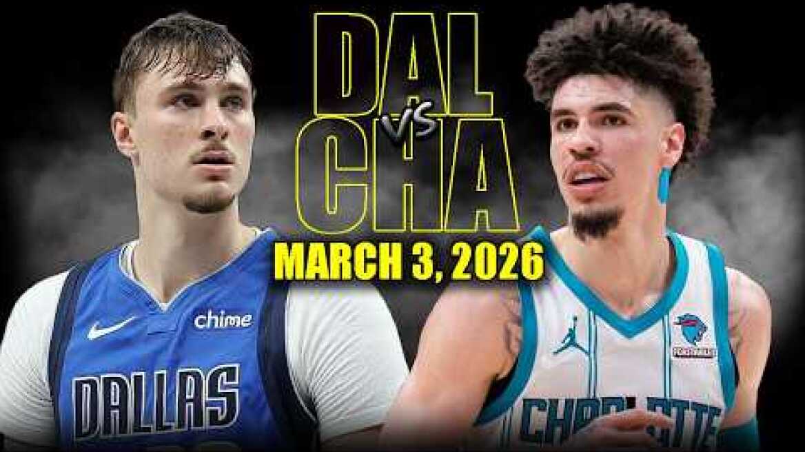 Dallas Mavericks vs Charlotte Hornets Full Game Highlights – March 3, 2026 | NBA Season