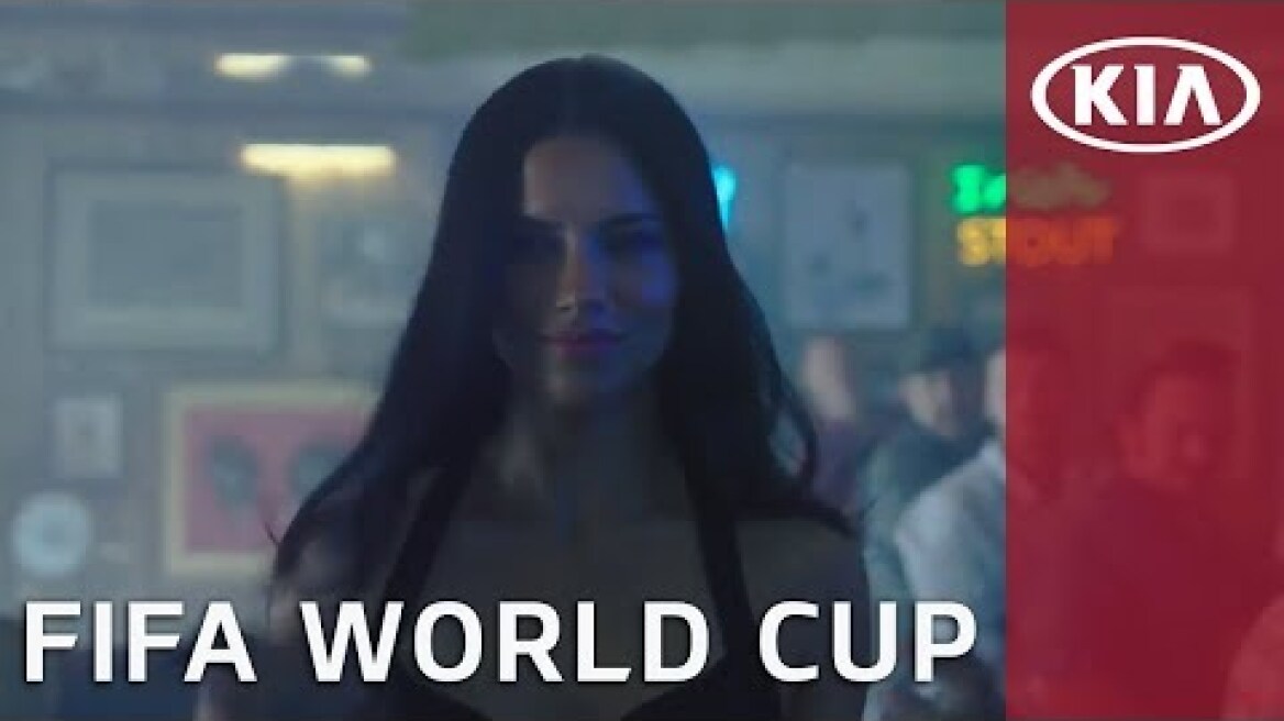 Adriana Lima Brings Futbol to a Sports Bar l FIFA World Cup l Kia
