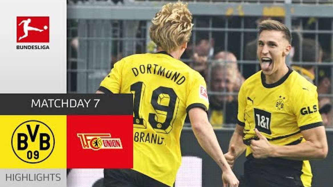 What A Strike From Schlotterbeck! | Borussia Dortmund - Union Berlin 4-2 | Highlights MD 7 BL 23/24