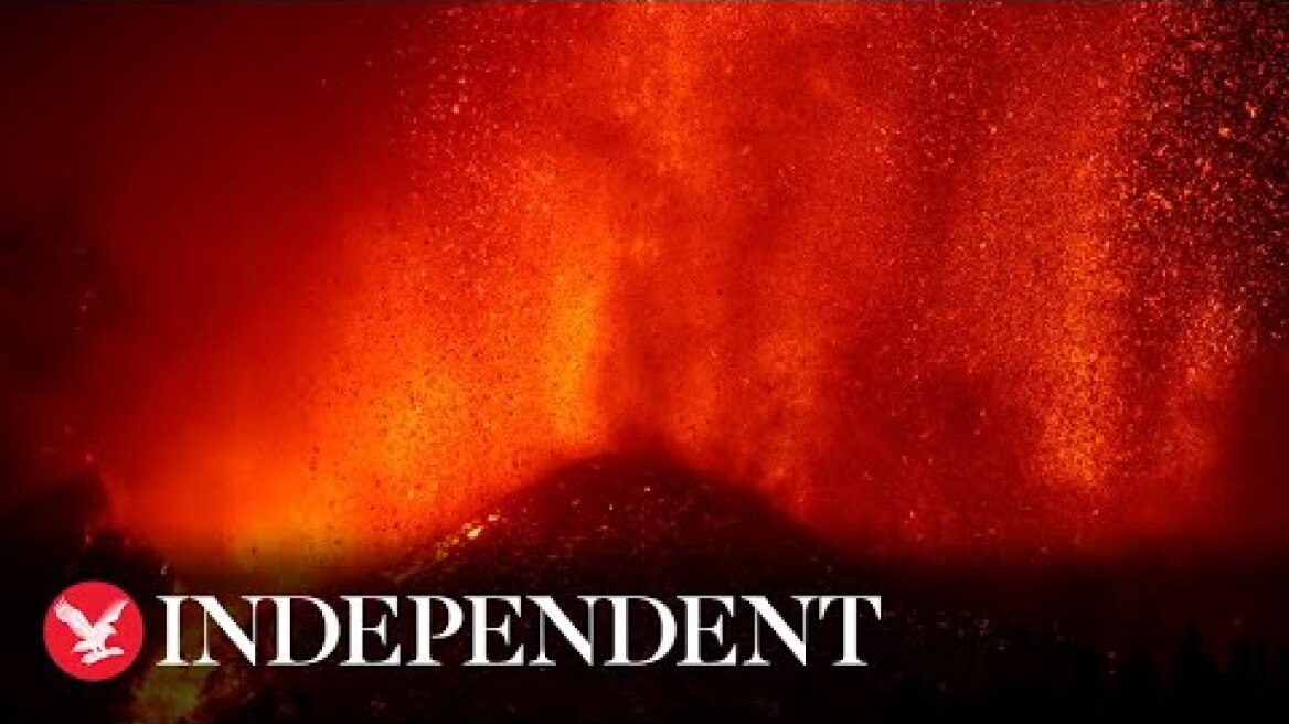 Live: Lava spews from volcano on Spanish island La Palma