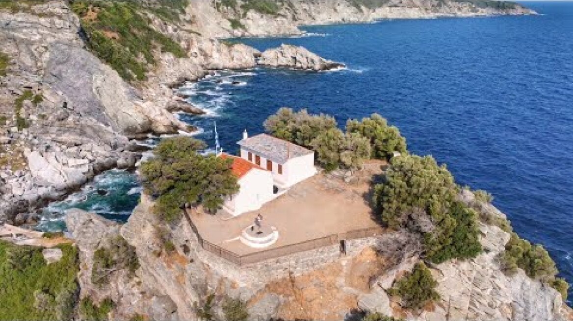 Αγιος Ιωαννης Σκοπελος - Mamma Mia Chapel 4K