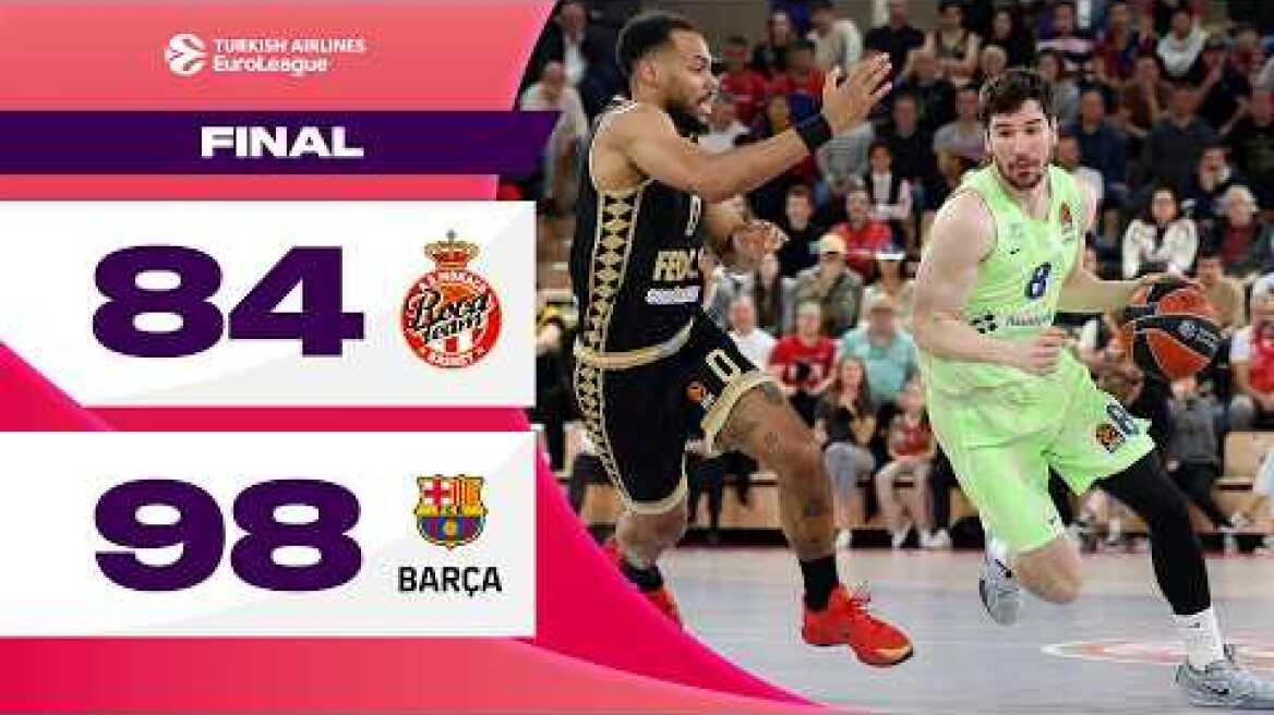 BIG Plays, BIG Moments, and a Road Victory | Monaco – Barcelona | BASKETBALL HIGHLIGHTS R20 2024-25