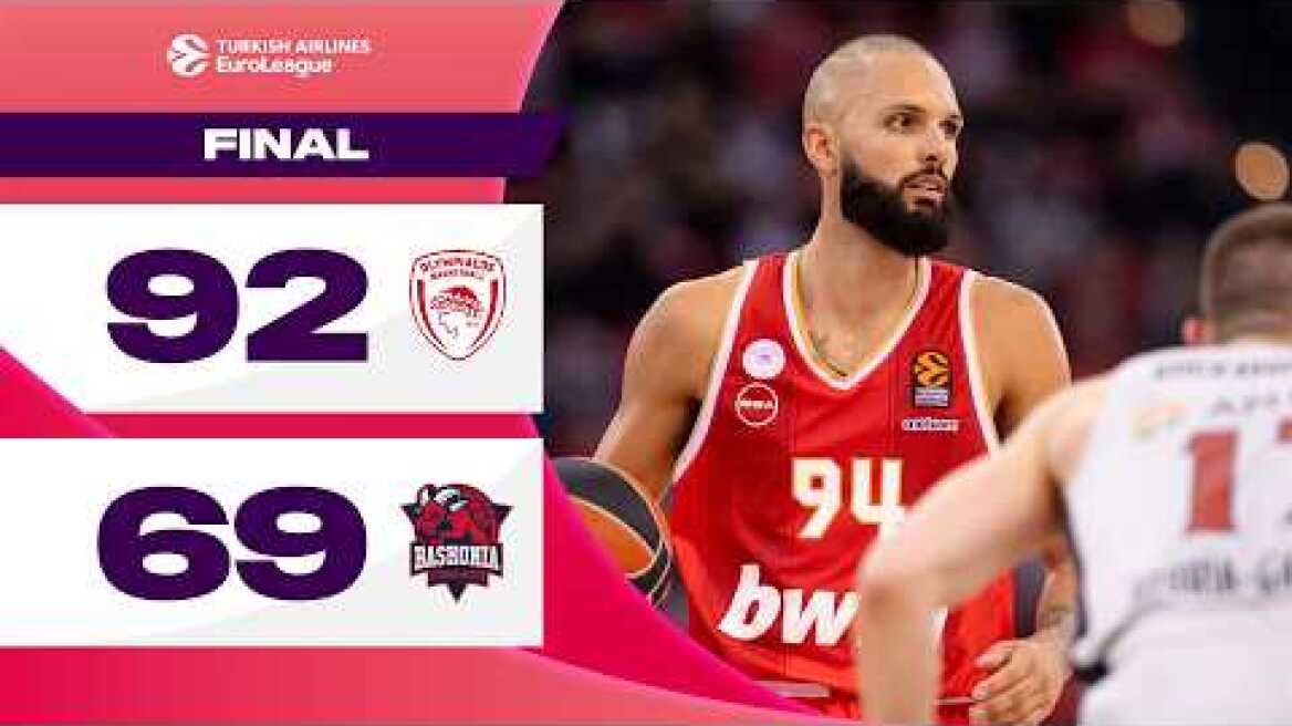 Greek GIANTS crush visitors | Olympiacos – Baskonia | BASKETBALL HIGHLIGHTS R11 2024-25