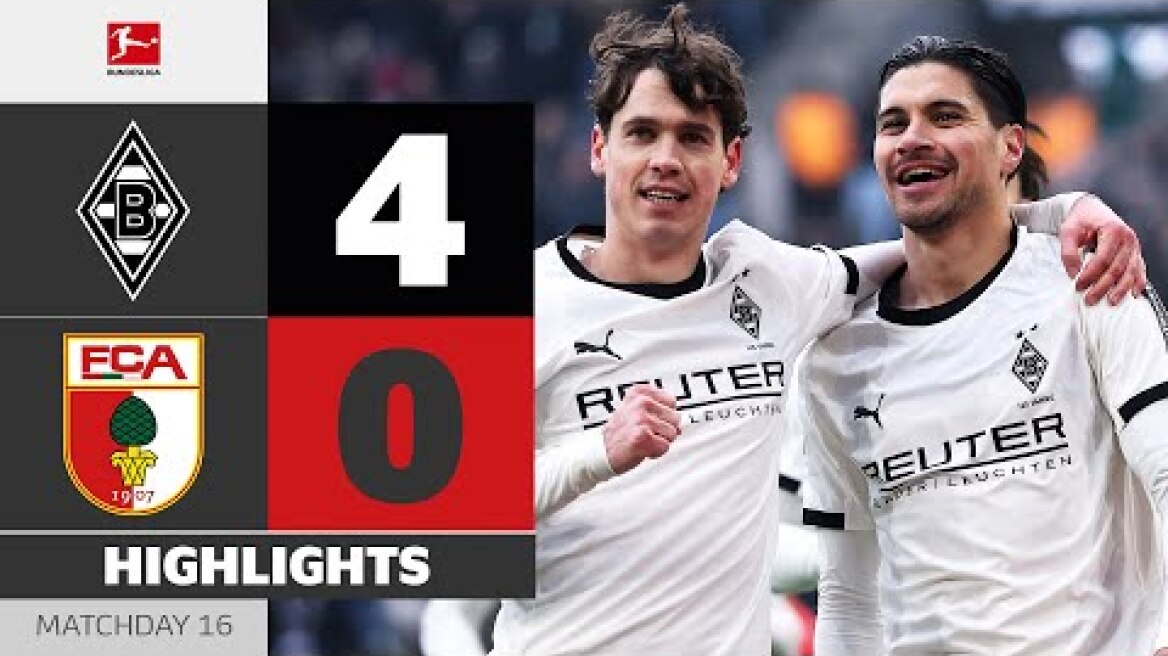 Tabakovic & M'Gladbach ON FIRE! | BORUSSIA M'GLADBACH - FC AUGSBURG | Highlights | MD 16 Bundesliga
