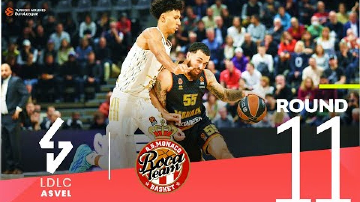 Monaco triumphs in French derby! | Round 11, Highlights | Turkish Airlines EuroLeague