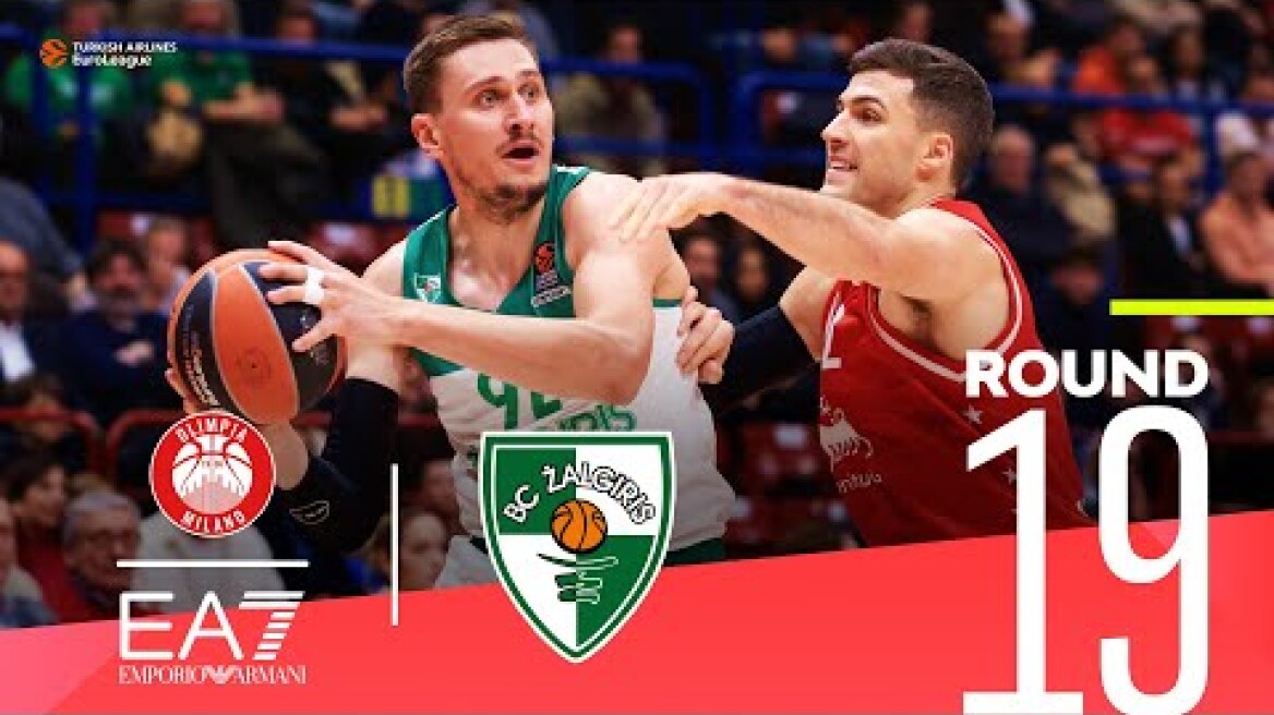 Zalgiris completes a perfect Italian Tour! | Round 19, Highlights | Turkish Airlines EuroLeague