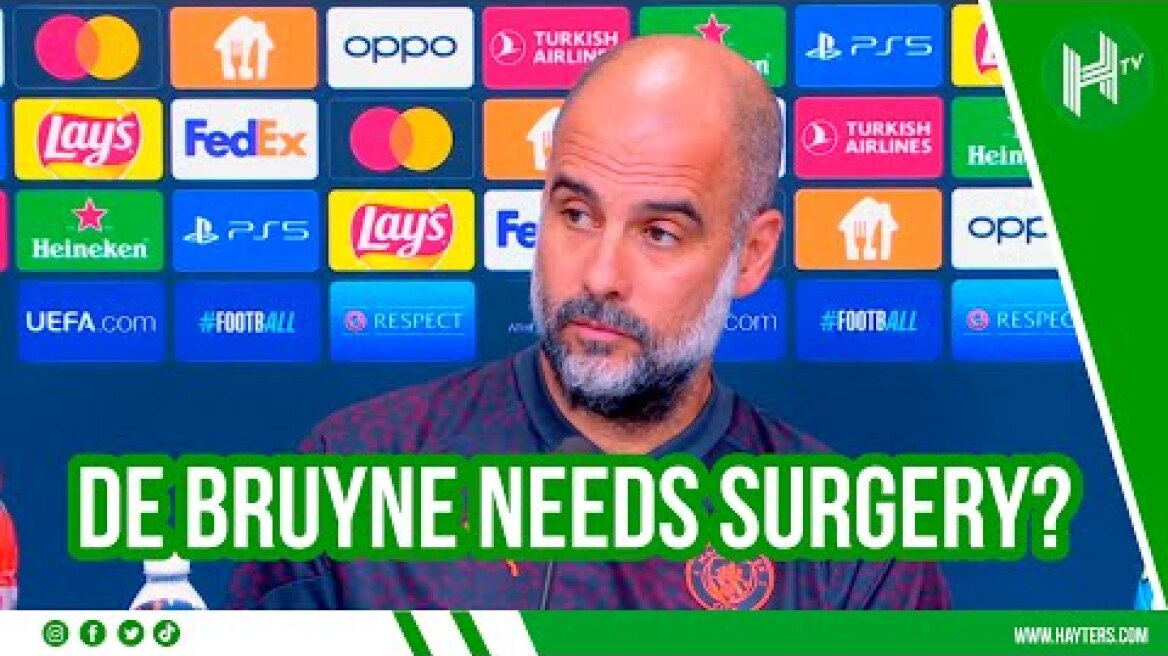 De Bruyne injury SERIOUS! | Pep Guardiola downbeat after MAJOR setback