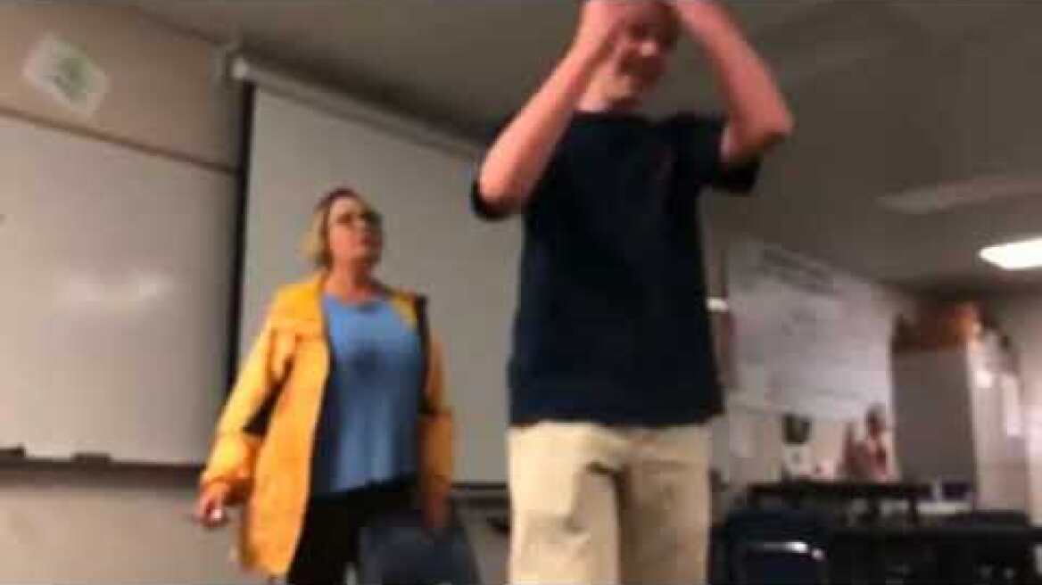 Teacher Arrested After Forcibly Cutting Student's Hair While Singing The National Anthem In Class!