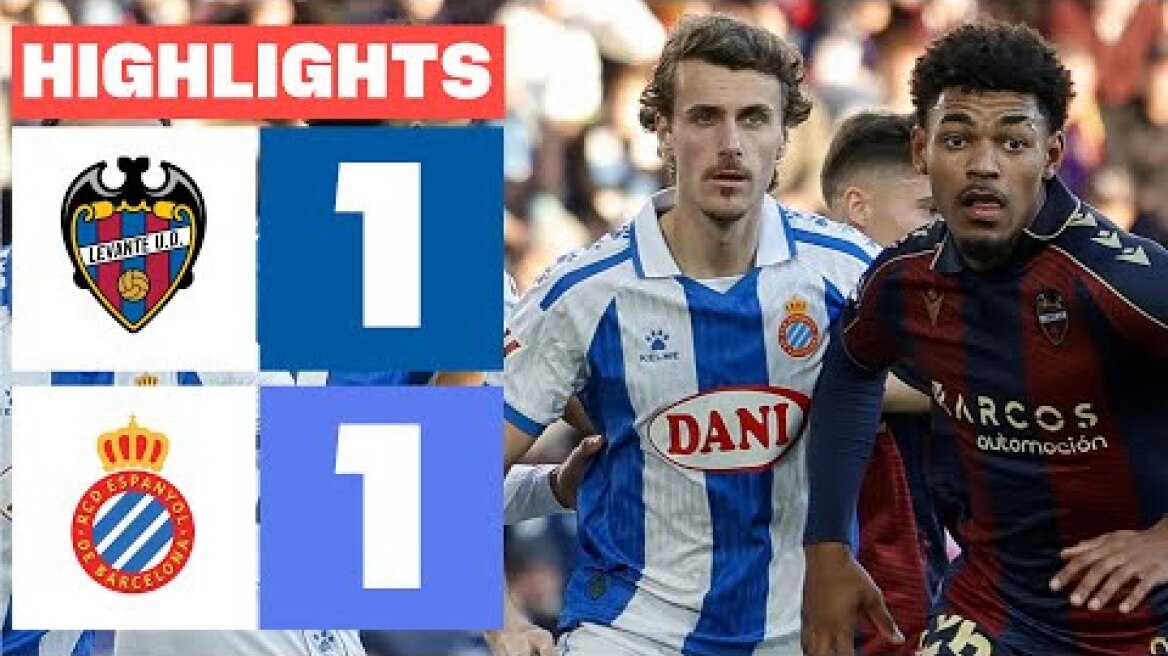 LEVANTE UD 1 - 1 RCD ESPANYOL | RESUMEN LALIGA EA SPORTS