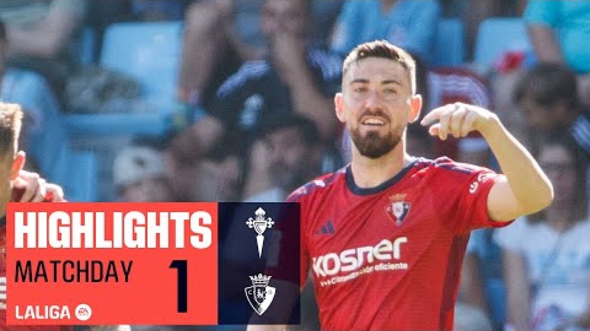 Resumen de RC Celta vs CA Osasuna (0-2)