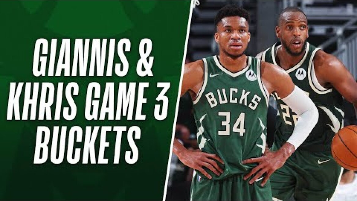 Giannis & Middleton Combine For 6️⃣8️⃣ In Game 3 Win 🦌
