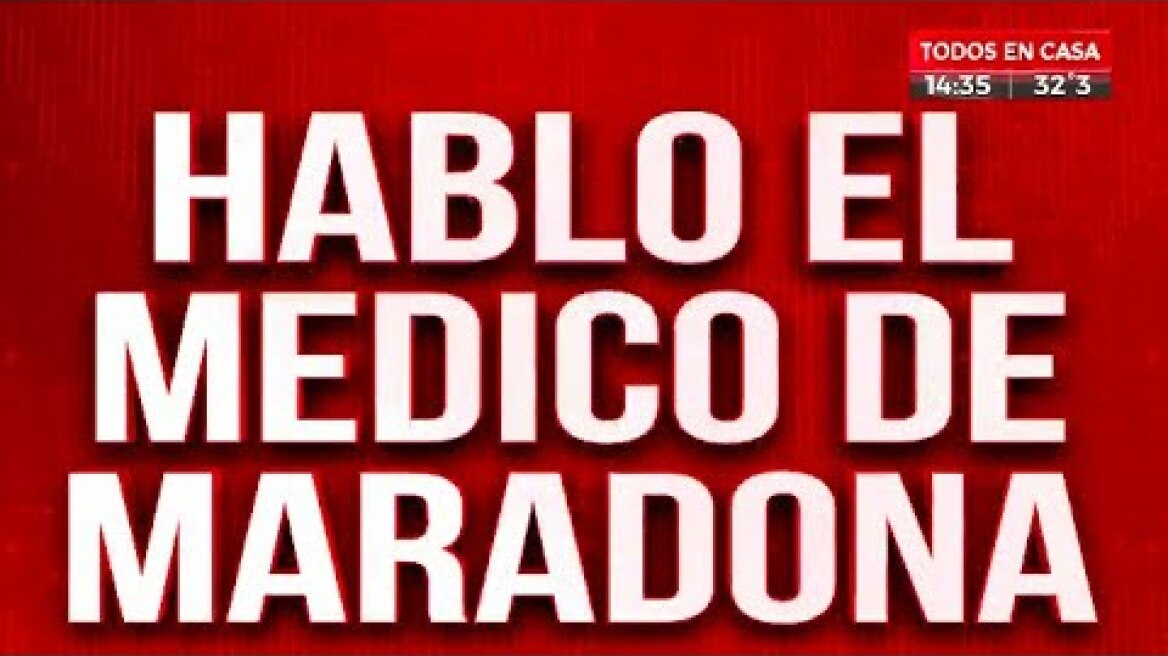 Médico de Maradona: “Diego me echaba y después me llamaba”
