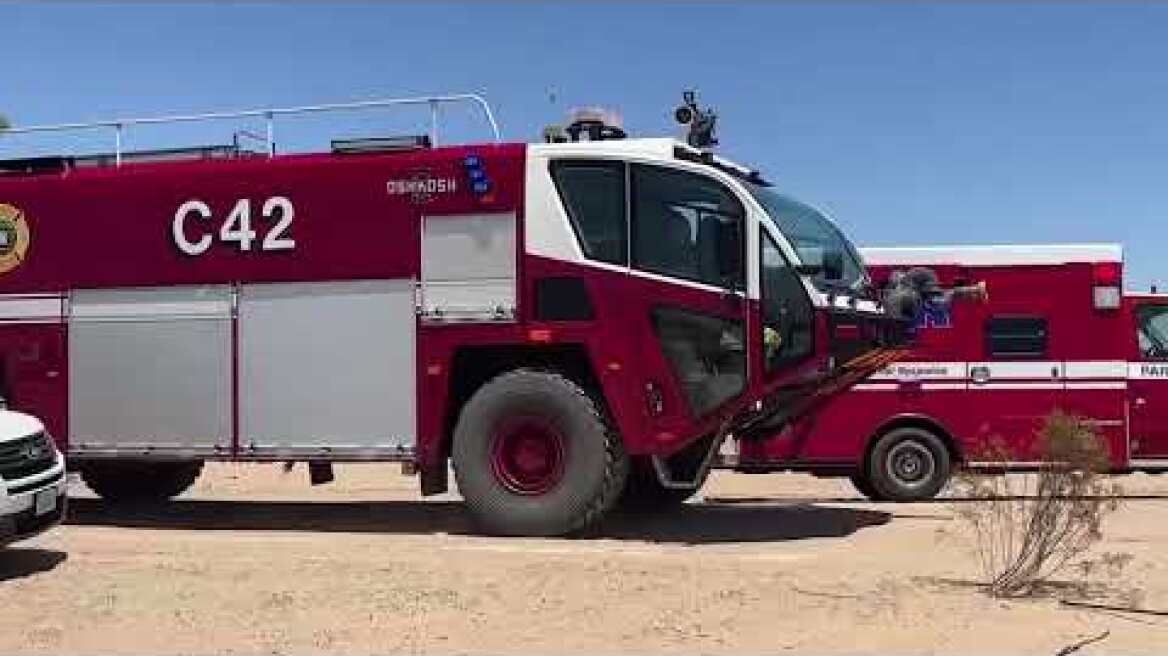 Military airplane crashes near Glamis