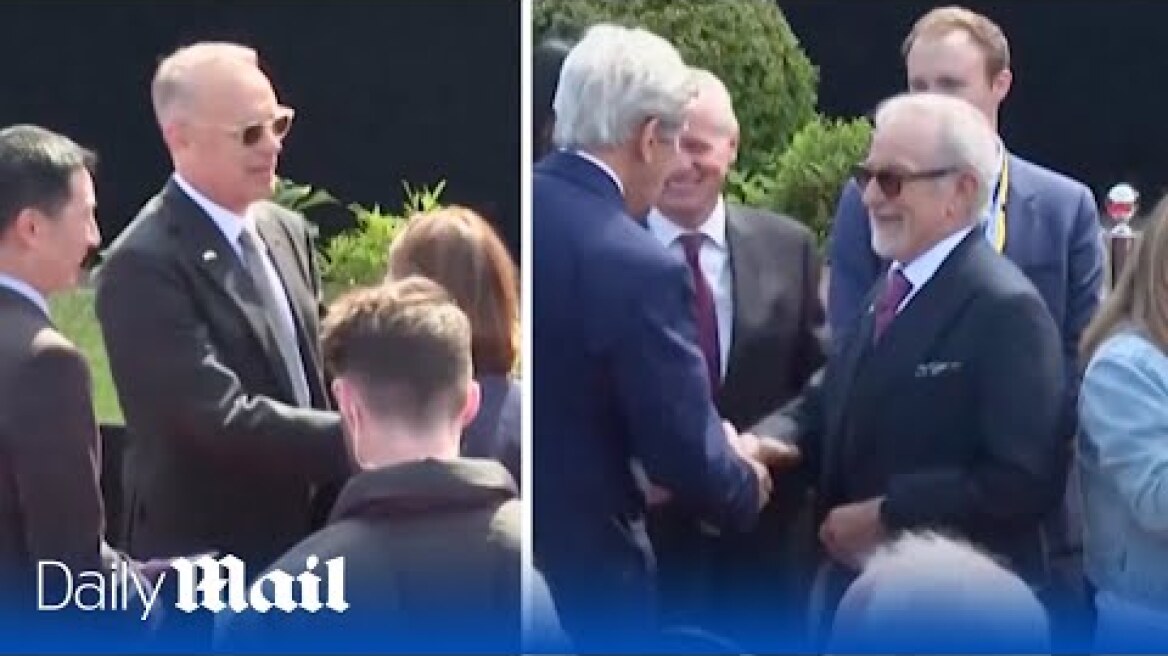 Tom Hanks and Steven Spielberg attend D-Day anniversary ceremony