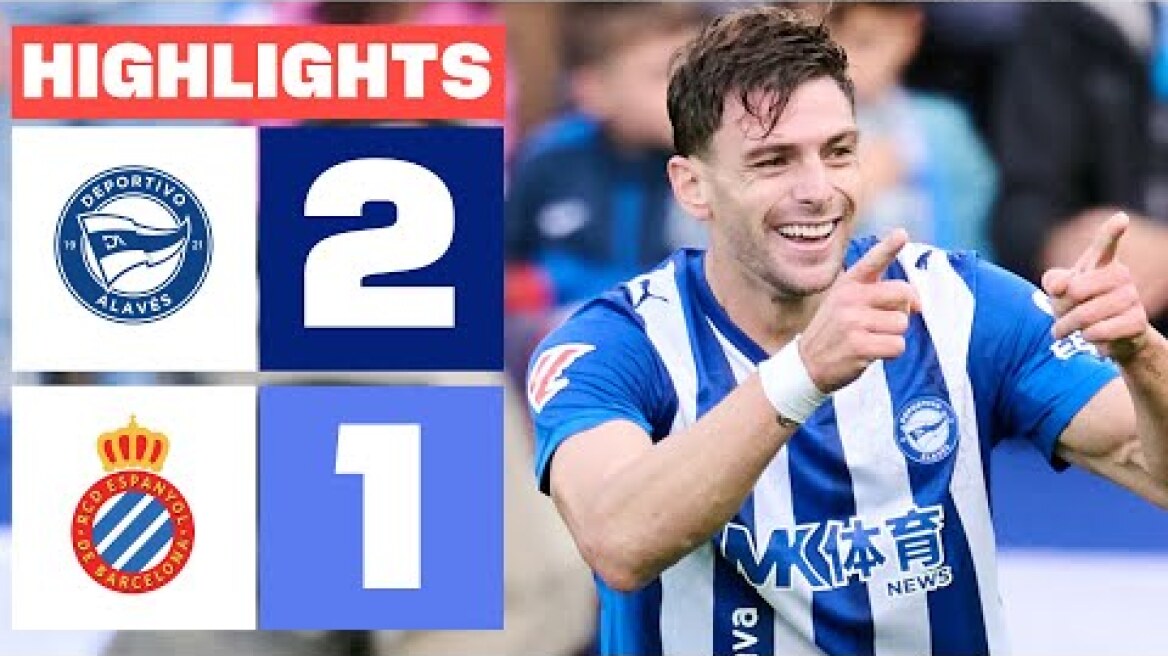 DEPORTIVO ALAVÉS 2 - 1 RCD ESPANYOL | RESUMEN LALIGA EA SPORTS