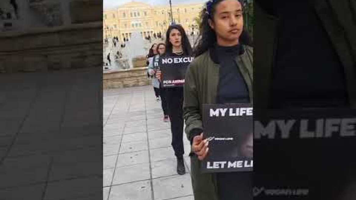 Διαμαρτυρία vegan Σύνταγμα (1)