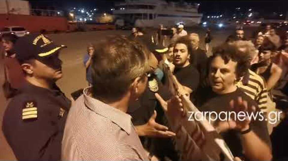 Ένταση στο λιμάνι της Σούδας