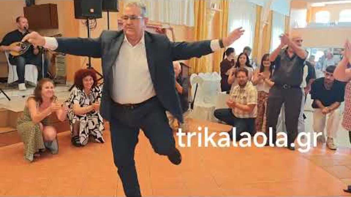 Το ζεϊμπέκικο του Γ.Γ. του ΚΚΕ Δημήτρη Κουτσούμπα συνεστίαση τοπικής οργάνωσης στα Τρίκαλα 14-6-2026