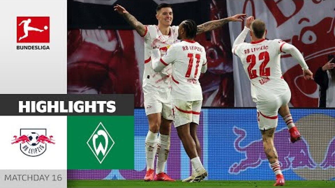Dream Goal Clinches The Win! | RB Leipzig - SV Werder Bremen 4-2 | Highlights | MD 16 – Bundesliga