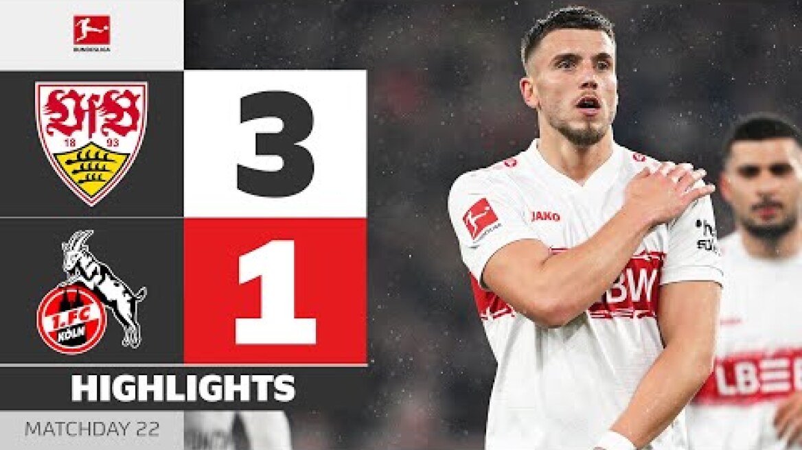 VFB DELIVERS At Home! | VFB STUTTGART - 1. FC KÖLN | Highlights | Matchday 22 – Bundesliga 2025/26