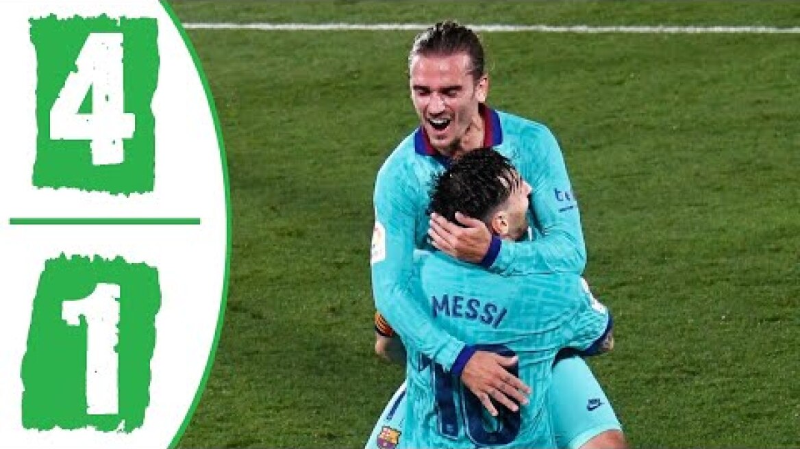 Barcelona vs Villarreal 4-1 Highlights & Goals Resumen y Goles (05/07/2020)